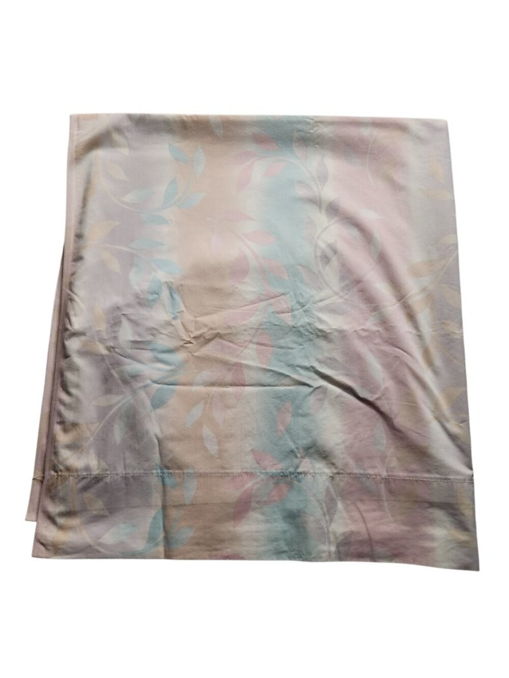 Vintage Ombre Pastel Vines Percel JC Penny’s Full Flat Sheet Juliet